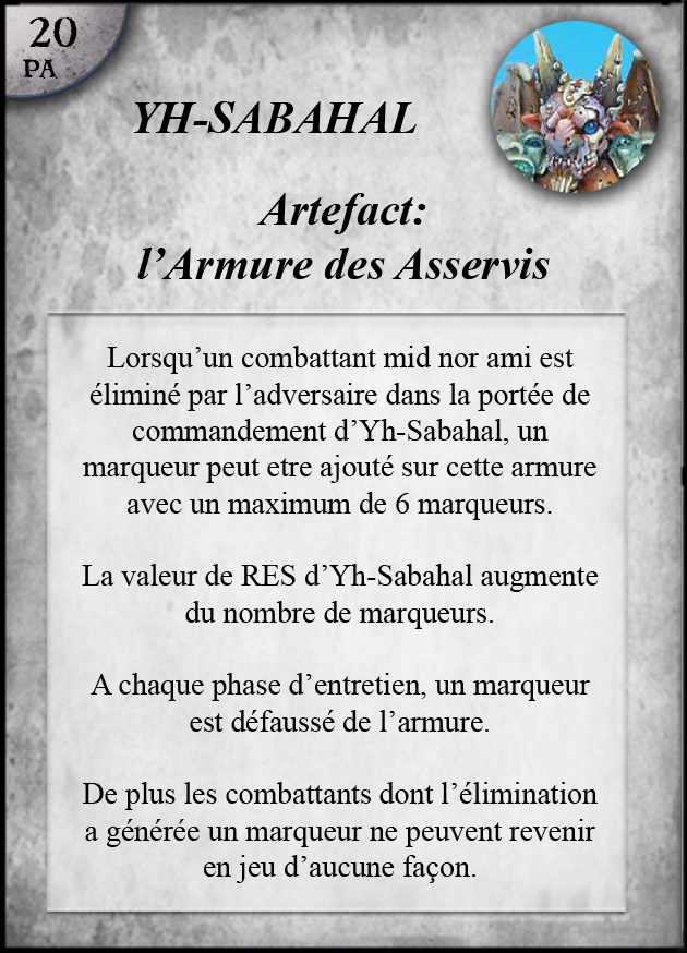 Armure des Asservis